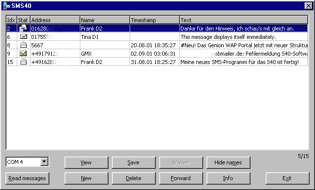 SMS40 Main